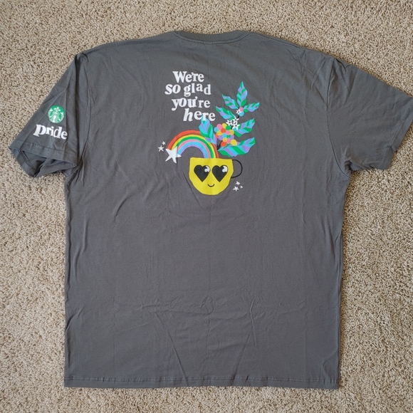 Starbucks Pride 'Love Onward' Gray Tee XXL - Picture 7 of 8